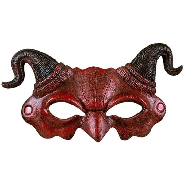 1 djävul skum halv mask, flerfärgad
