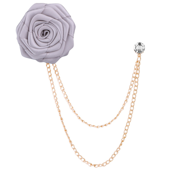 Rosblommor Lapel Nål Herrar Bröllop Handgjord Brosch Knapphål Brudgummar