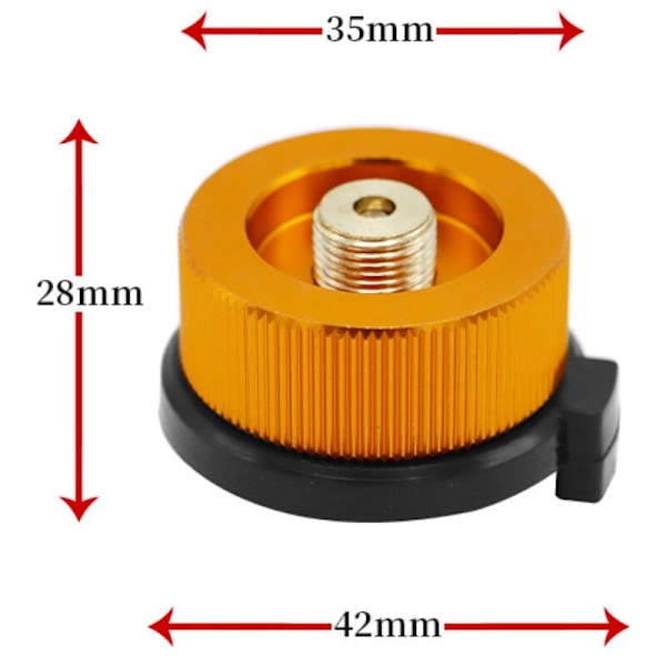 Camping komfyr gassadapter Adapter for beholder Butan skrue gasspatron stempeladapter, utendørsutstyr