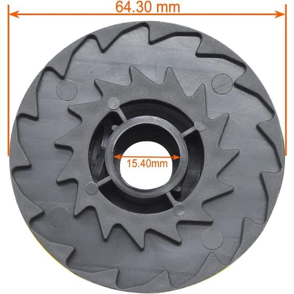 Pakke med 6 kompatible med Parkside PRT 550 A1-B2-C3 TLP-1 Plæneklipper Tilbehørsspole -