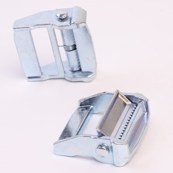 Svart sinklegeringsspenne, 4 stk sinklegeringsspenne for tunge lastestropper, fastspenner med fastspenner (25 mm)