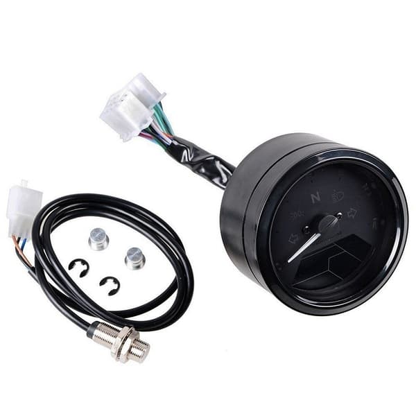 12V LCD Digital Display Universal Motorsykkel Speedometer Drivstoffmåler Drivstoffmåler Måler