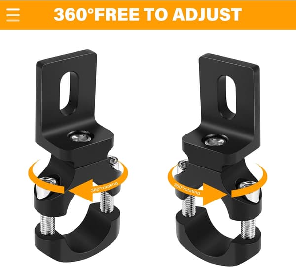 Universal styr 22mm 7/8inch motorcykel forlygte beslag montering holder rør til Cafe Chopper