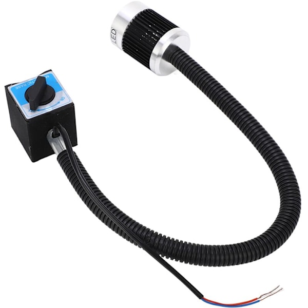 LED maskinværktøjslampe, Fleksibel svanefri magnetisk base, blødt hvidt lys, CNC AC220V 5W tårnmaskinlys