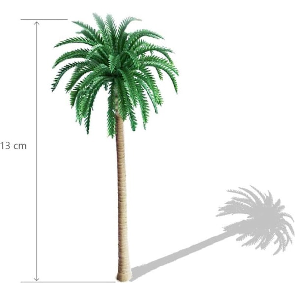 10 kpl Kookosrommi Malli Palmu maisemamalli, vihreä maisema maisema Palmut maisema, kookospalmu pienoiskasvi bonsai kuoppia