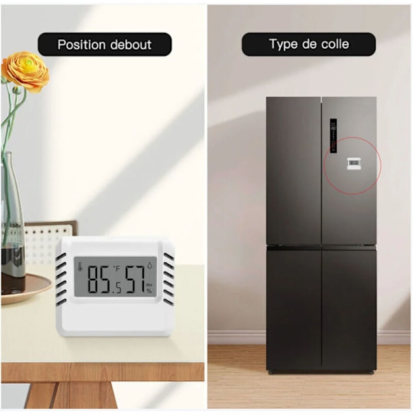 Digital hygrometertermometer, 2 st mini-termometrar för inomhusbruk, stor LCD-skärm, bärbara datorer, min/max-registrering, för hus, terrarium, babyrum, källare