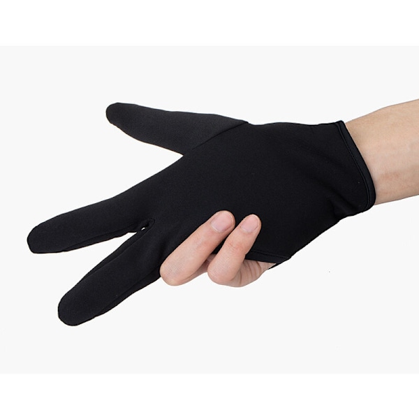 Lämmönkestävät käsineet 2 paria Ammattimaiset kiharruskäsineet 3 sormen käsine (musta) 19cm