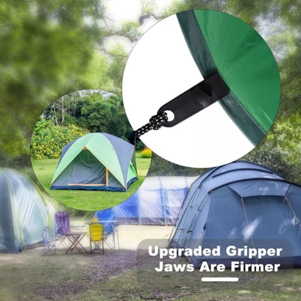 Presenningsklämma, 20 stycken presenningstänger, tältklämmor, tåliga presenningsklämmor, presenningsklämmor för markiser, krokodilmun-tältklämmor för tält, presenning