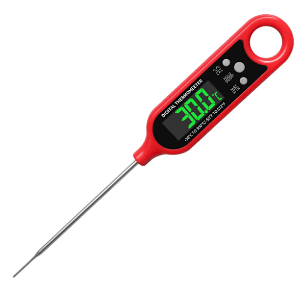 Digital universal kjøkkentermometer, matsonde med opptil 0,8 °C presisjon, kompakt digitalt termometer, kjøkkenutstyr