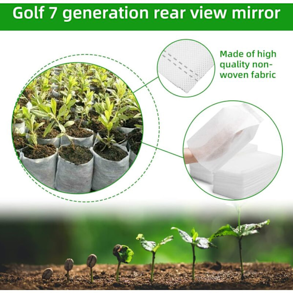 300 non-woven planteposer - 12cm x 15cm, Biologisk nedbrydelige såposer, såpotter i stof, såposer til huller til hjemmehaver, til tomater, f