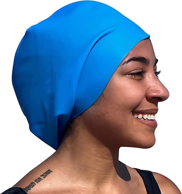 XL, Badehætte til Dreadlocks Langt Hår Badehætte Låse Badehætte Afro Hår Badehætte Holder Håret Ude af Vandet. Badehætte