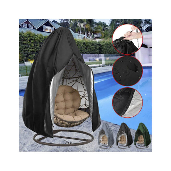 Patio-tuolinpäälliset vetoketjulla, kääntyvät, vedenpitävät, säänkestävät tuolinpäälliset, ulkotuolinpäällinen, leikattu tuolinpäällinen-