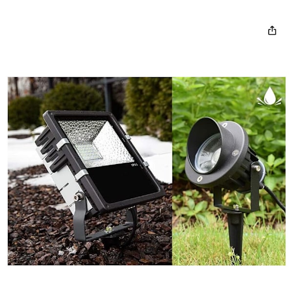 2 stk. havesokkel, til havelamper, sort, 26,5 cm, 50 mm Ø