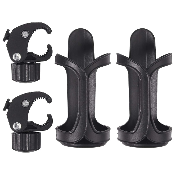 2PCS Universal Cup Holders 360° Rotation Design för olika barnvagnar, paraplyvagnar, barnvagn, vagn, vagga, barncykel, cykel, etc.