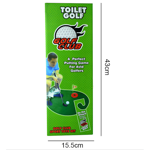 Toalettgolf Toalett Mini Kostym Fritidssportleksak 2023