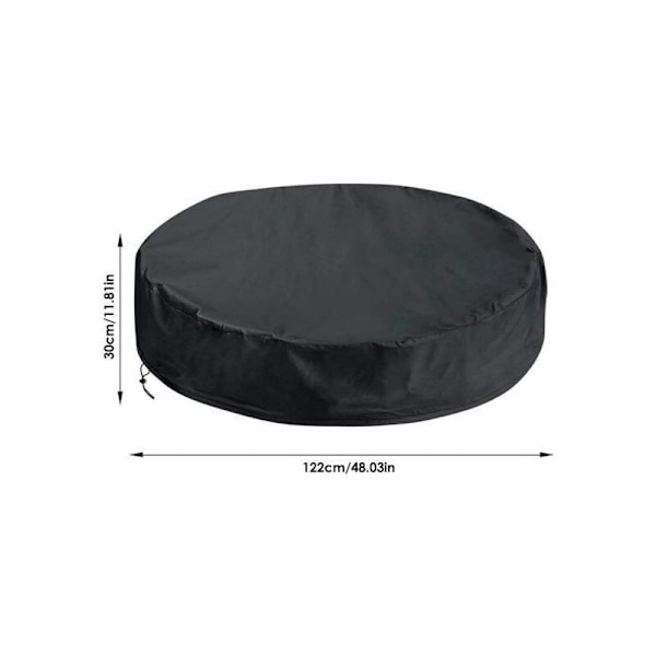 Runt poolskydd - Vattentätt anti-damm poolskydd skyddande överdrag Spa-överdrag Badrum Diameter: 122x30cm
