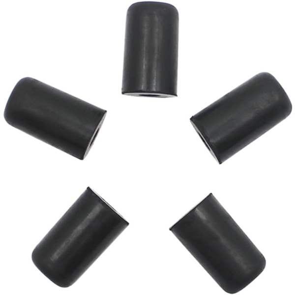 Cello Endpin Cello End Pin Gummi Munnstykkehette 5 Stykker Bærbar Beskytter Sklisikker Matte Erstatning for Cello Endpin
