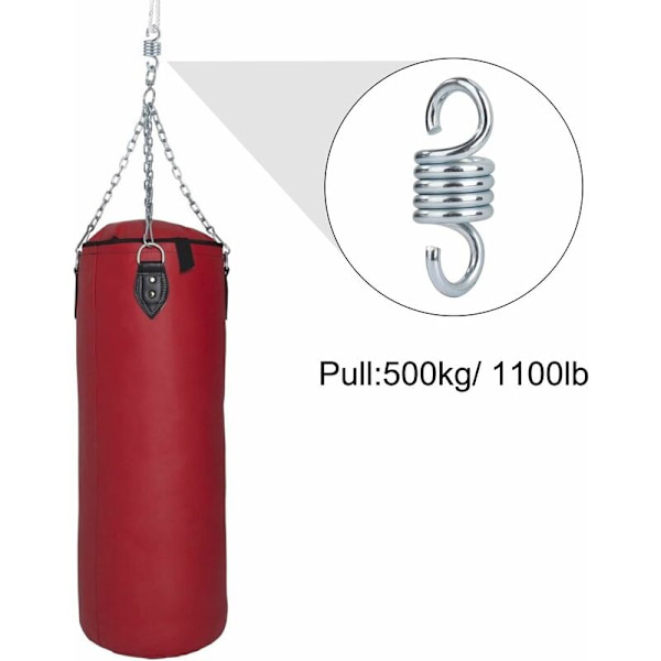 Jousiteräksinen sinkkukoukku, sinkitty, riippumaton, max kuorma 500 kg, puutarhaan, kuistille, keinuun, riipputuoliin, 2 kpl