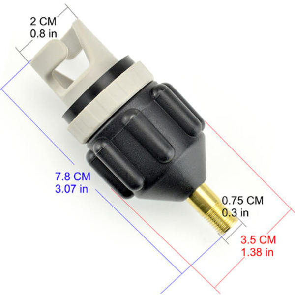 Paddleboard SUP luftdyse kajak surfboard luftventil oppustelig adapter bil elektrisk pumpe pumpe