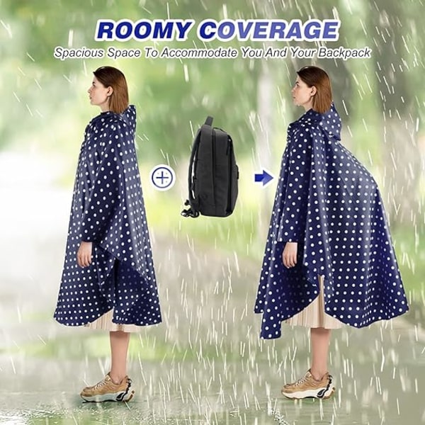 Let vandtæt dameregnfrakke til mænd, vindtæt genanvendelig ripstop åndbar regnfrakke med hætte