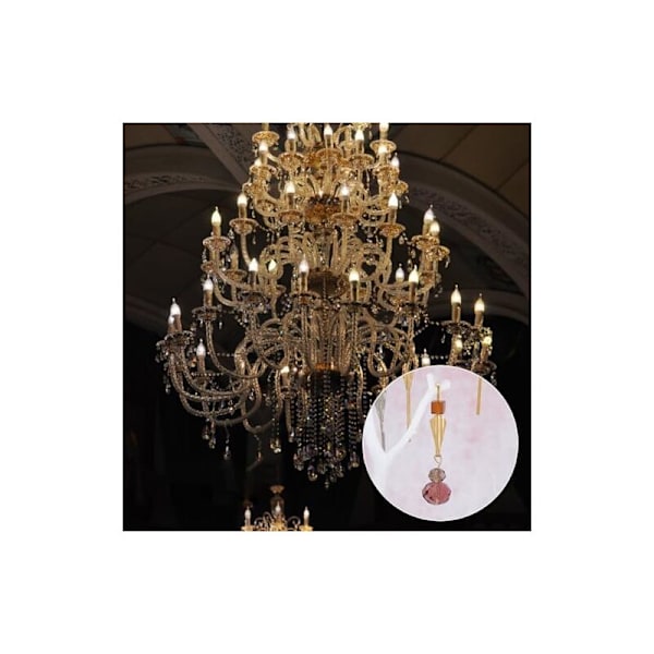 200 stk. 2 Farger Lysekrone Koblingsklips Klips Bånd Lysekrone Klips Lampe Klips Lysekrone Koblinger Reservedeler for å fikse taklampe deler