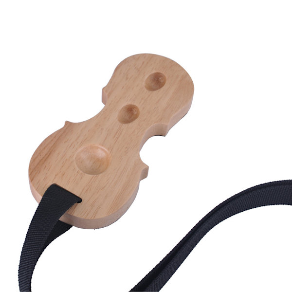 Cello-stativ i massivt træ med skridsikker stopper Cello-formet ankerbeskytter 3-huls stativ