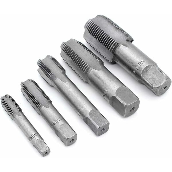 5 stk. BSP slangegjenge 55 grader G1/8 G1/4 G3/8 G1/2 G3/4-