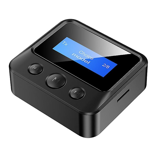 Ny Bluetooth 5.0 lydmottaker-sender med LCD-skjerm