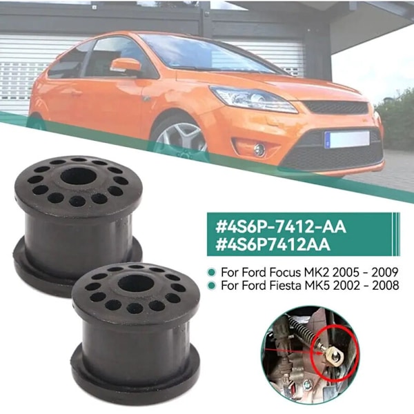 4 stk. gearskiftekabel, bærbar plastiksamling, sort 4S6P7412AA til Fiesta Focus 500144831