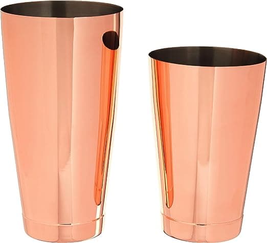 Rustfritt stål cocktail shaker sett (rose gull), 820ml og 650ml