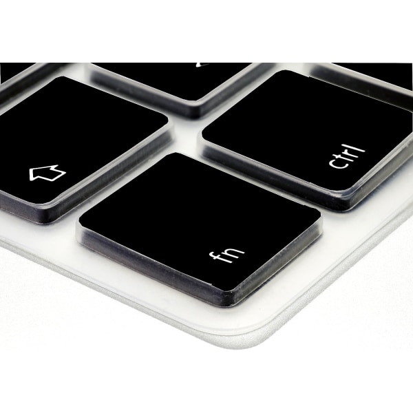 Tastaturbeskytter til Apple MacBook Air 13 Pro Retina 13" og 15" - Fleksibel silikone nøglebeskytter - Sort Slim Pad