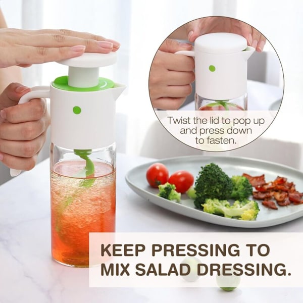 Salat Vinaigrette mixerflaske 300ml presse kop til juiceopbevaring ketchup