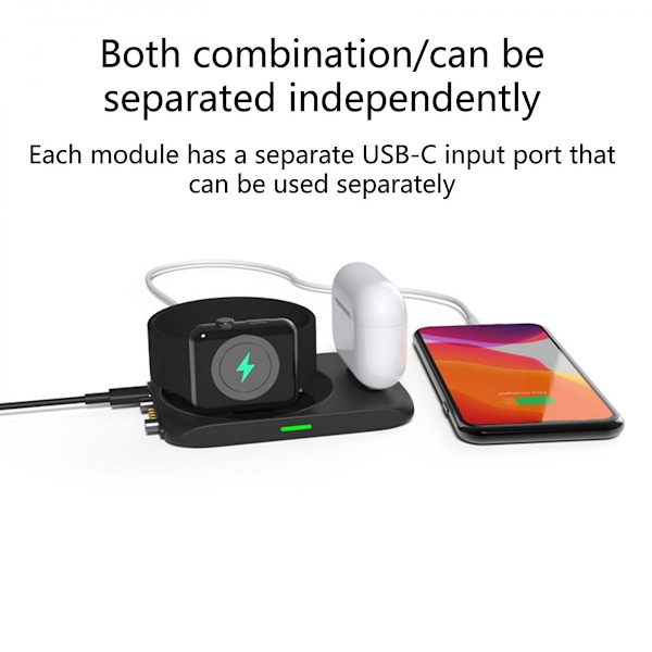 Sopii Magsafe Magnetic 2-in-1 magsafe Duo Magnetic Wireless Charger Apple Mobile Wireless Charger