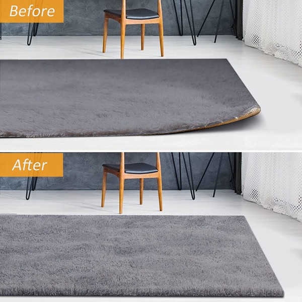 Tæppegriber, dobbeltsidet skridsikker tæppepuder Tæppeklistermærker, der kan vaskes Tæppepude Tæppetape Hjørneside til trægulve og fliser (12p