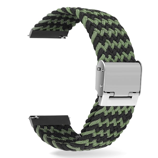 Justerbart nylonflätad spänne smart armband 22mm integrerad justering (B3)(B3) lämplig för Garmin Huawei Samsung