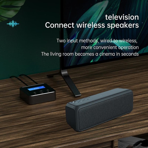 Ny Bluetooth 5.0 Audio Receiver-sändare med LCD-skärm