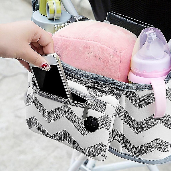 Travel Infant Baby Pram Storage Bag Diaper Bottle Organizer Pushchair Basket