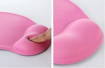 (Rosa) Musematte, behagelig og ergonomisk håndleddsstøtte for bærbar PC, skrivebord, kontor, spill