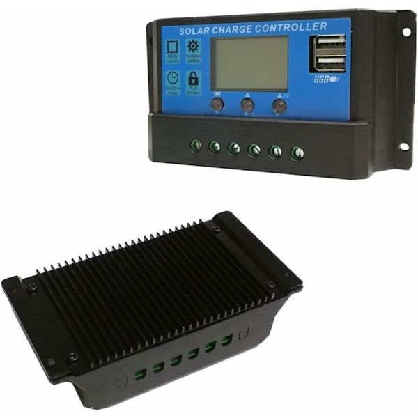 12 V/24 V 20 A LCD Port USB Port Strømport