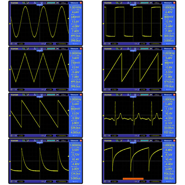 DDS FG -200 funktionssignalgenerator, frekvensräknare 0,01 Hz - 500 kHz Sinussignalkälla + fyrkantsmodul + sågtandsvågform