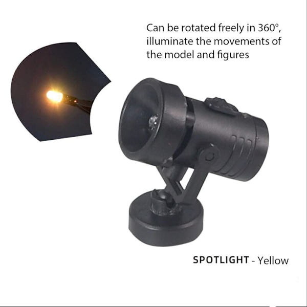 Trådløs LED-projektor, flerfarvet figurmodel, lysfigur lampe, dukkefigur, anime/gluching model, modelsæt, fritidstilbehør (gul