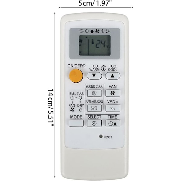 Kaukosäädin Universal MP04B MP04A MP2B sopii Mitsubishi A/C Ilmastointi AC Universal -laitteille