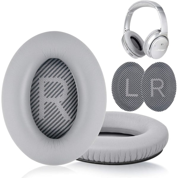 FOR Öronkuddar för Bose QuietComfort - QC35/QC25/QC15/AE2 Hörlurar grå