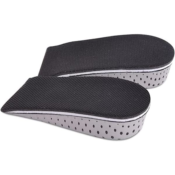 2 par (2 cm) Unisex andningsbara upphöjda innersulor, höjdökande innersula