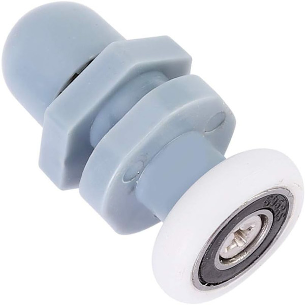 8 st slitstarka duschdörrlöpare glidande spårlager badrumsglas för reservdelar (19 mm)