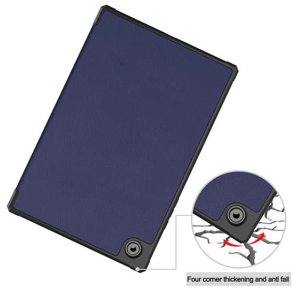 Tri-fold beskyttende etui til Samsung tab A8 2022sm X205 X207 (blå)