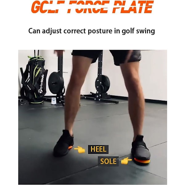 1 Par Golf Force Plate Golftränare Golfträning Tillbehör För Nybörjare