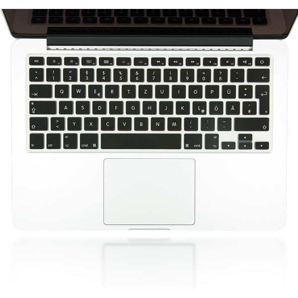 Färg: Svart Tangentbordsskydd Kompatibel med Macbook Air/ Pro/Pr
