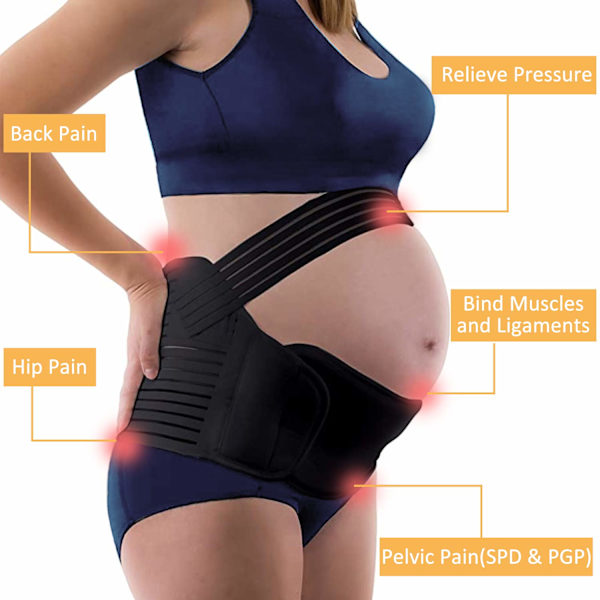 Maternity Graviditetsbælte, Abdominal Lumbar Support Bælte, Justerbart Graviditetsbælte, Graviditets Hovedbånd Support Bælte, Graviditets Support Bælte Bef