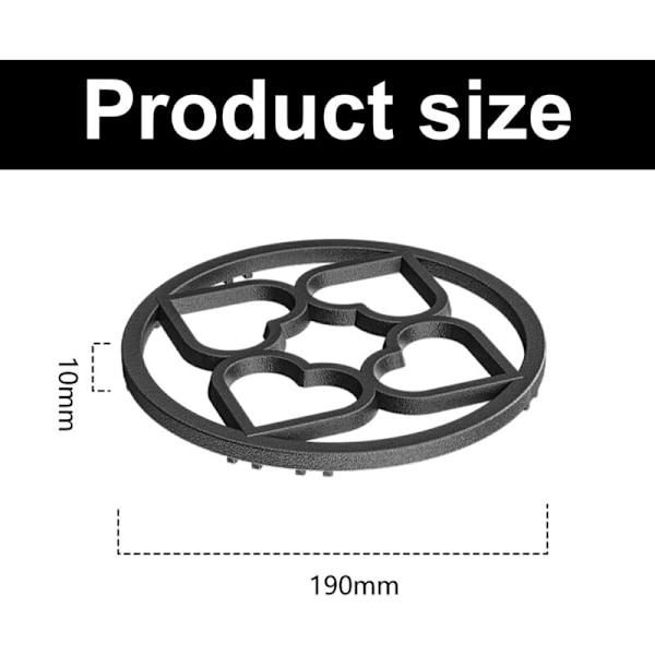 Stödplatta för Ring Gasolkök - 19cm Universal Platt Galler med 8 Fästspår i bakgrunden för kaffebryggare liten kastrull matlagning ugn